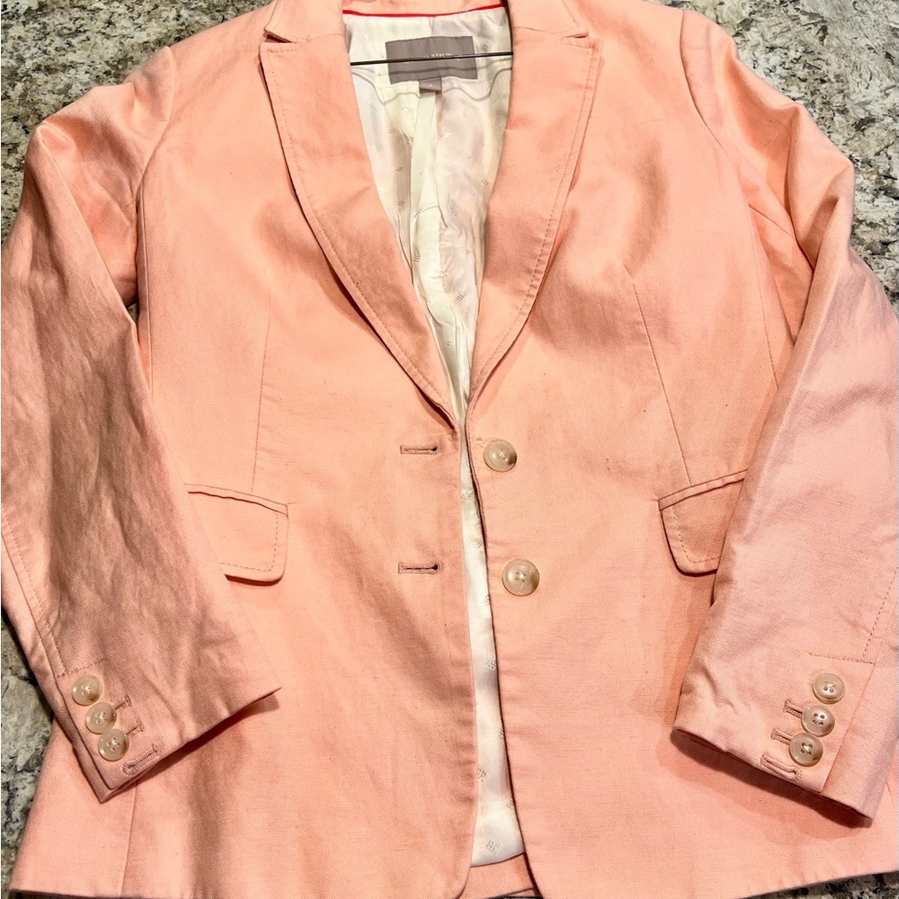 Banana Republic Light Pink (salmon pink) Blazer